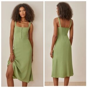 Reformation Camari Dress Green Size 4 Party Cocktail Event